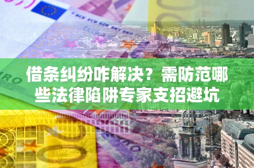 北京借条纠纷咋解决？需防范哪些法律陷阱专家支招避坑