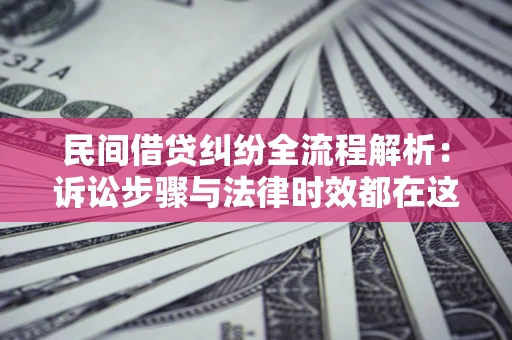 北京民间借贷纠纷全流程解析：诉讼步骤与法律时效都在这儿了